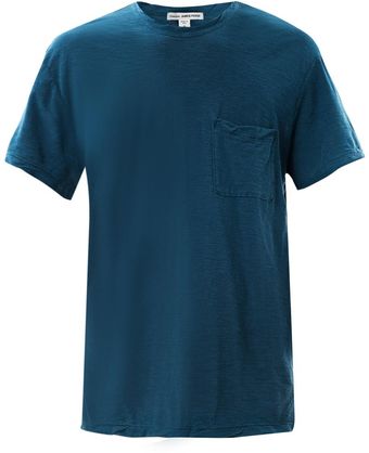 James Perse Slub Pocket Tshirt - Lyst