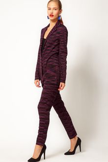 M Missoni High Waisted Knitted Cigarette Trousers - Lyst