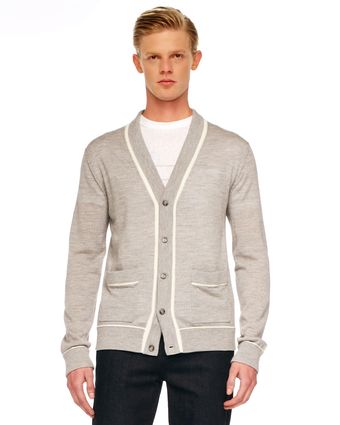 Michael Kors Wool Cardigan - Lyst