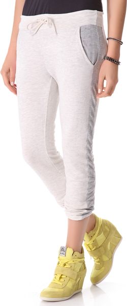 Monrow Super Soft Contrast Track Pants - Lyst