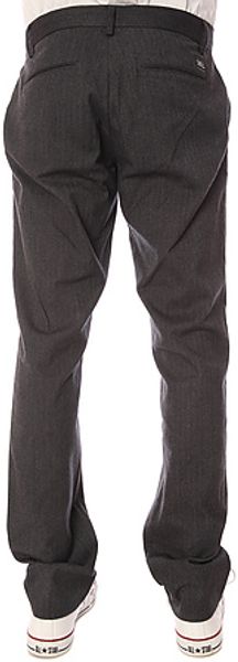 Obey The Bowery Chino Pant in Heather Charcoal - Lyst