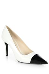  Leather Captoe Pumps