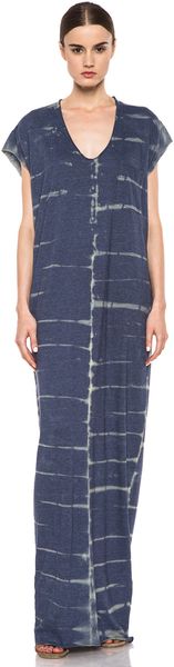 Raquel Allegra Deconstructed Jersey Caftan Dress in Xray - Lyst