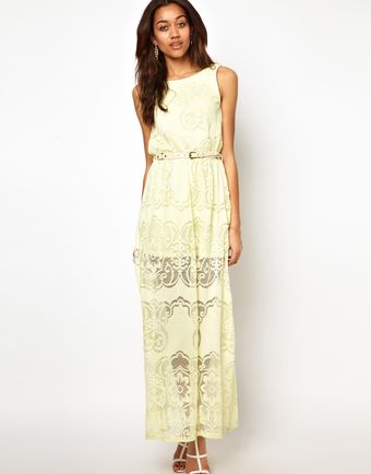 River Island Lace Maxi Dress - Lyst