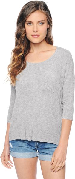 Splendid Drapey Lux Boxy Tee - Lyst