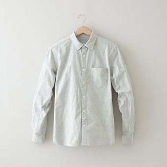 Steven Alan Narrow Collar Collegiate Shirt - Lyst