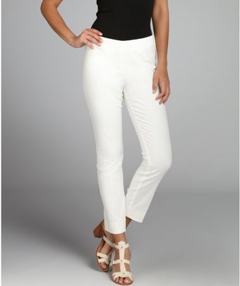 Tahari  Cotton Blend Tapered Leg Juliette Pants - Lyst