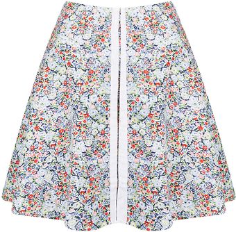 Topshop Floral Hook and Eye Skater - Lyst