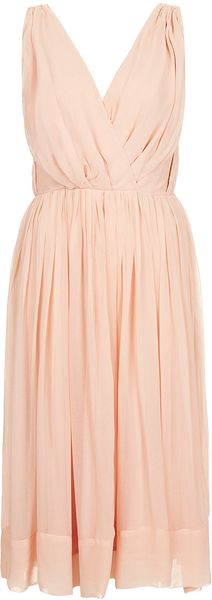 Topshop Wrap Midi Prom Dress - Lyst
