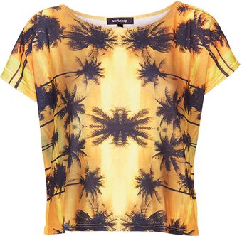 Topshop Palm Tree Tee  - Lyst