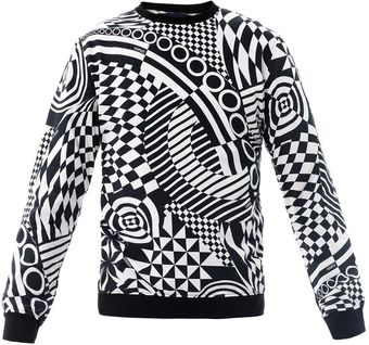Versus  Geometric Print Sweatshirt - Lyst