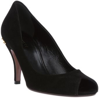 Gucci Peeptoe Pump - Lyst