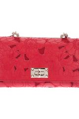 Valentino Cutout Floral Pouchette