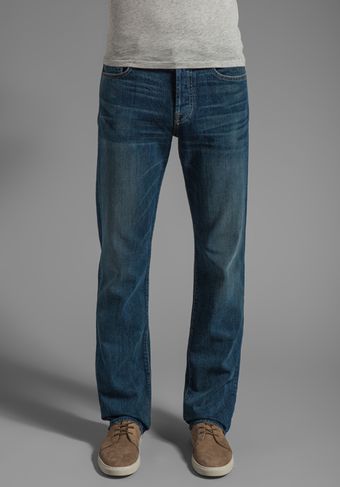 7 For All Mankind Standard Straight W Plain Pocket in Tinted Authentic - Lyst