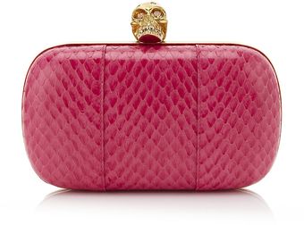 Alexander McQueen Snake Skull Clutch - Lyst