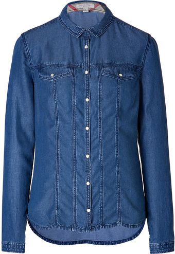 Burberry Brit Jean Shirt in Denim Blue - Lyst