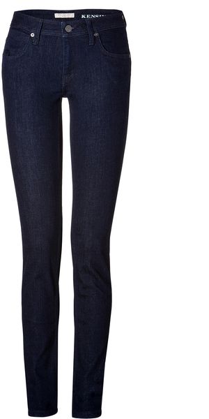 Burberry Brit Stretch Cotton Kensington Jeans in Dark Indigo - Lyst