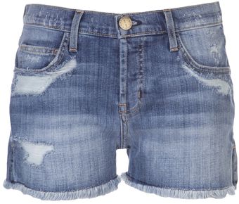 Current/Elliott Destroy Denim Short - Lyst