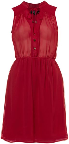 Cutie Sleeveless Shirt Dress - Lyst