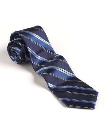 DKNY Striped Silk Tie - Lyst