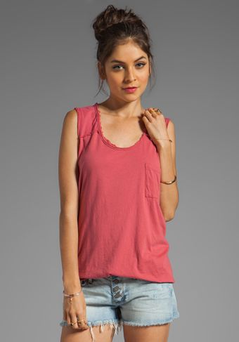 Free People Round The World Tee in Wine - Lyst