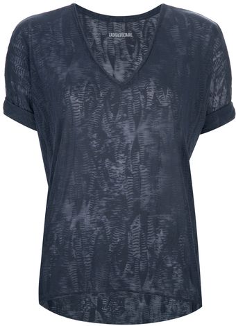 Zadig & Voltaire Bonnie Burn T-shirt - Lyst