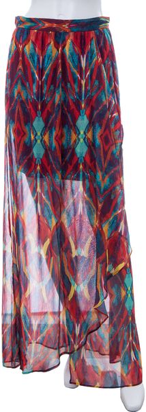 Alice + Olivia Miabelle Print Maxi Skirt - Lyst