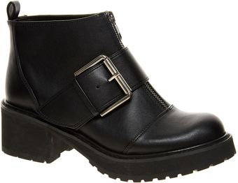 Asos Airway Biker Ankle Boots - Lyst