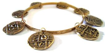 Chic Jewel Couture Coin Bangle - Lyst