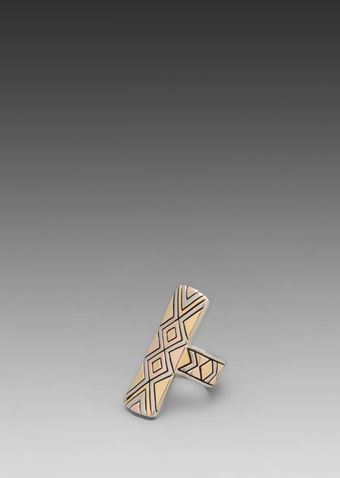 House Of Harlow Sancai Ring in Metallic Gold - Lyst