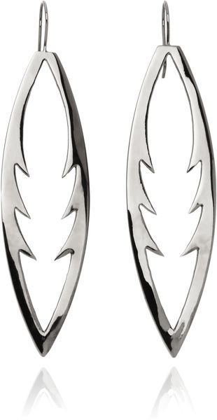 Jennifer Fisher Thorn Oval Hoops - Lyst
