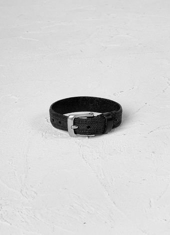 John Varvatos Fabric and Leather Cuff - Lyst