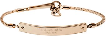 Michael Kors Logo Plate Bracelet - Lyst