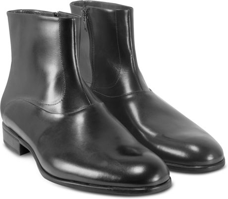 Moreschi Istanbul Black Leather Ankle Boots in Black for Men | Lyst