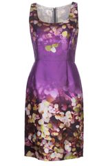 Oscar de la Renta Floral Print Dress