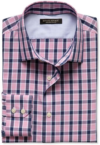 Banana Republic Slim Fit Non Iron Bold Check Shirt - Lyst