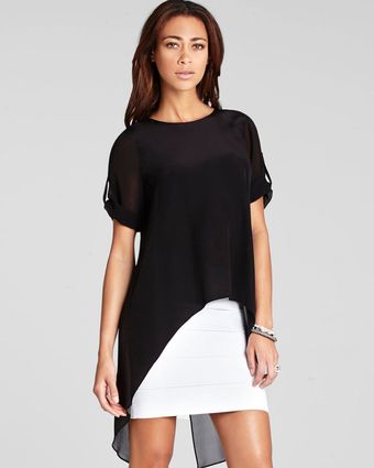 BCBGMAXAZRIA Top Caterina Silk - Lyst