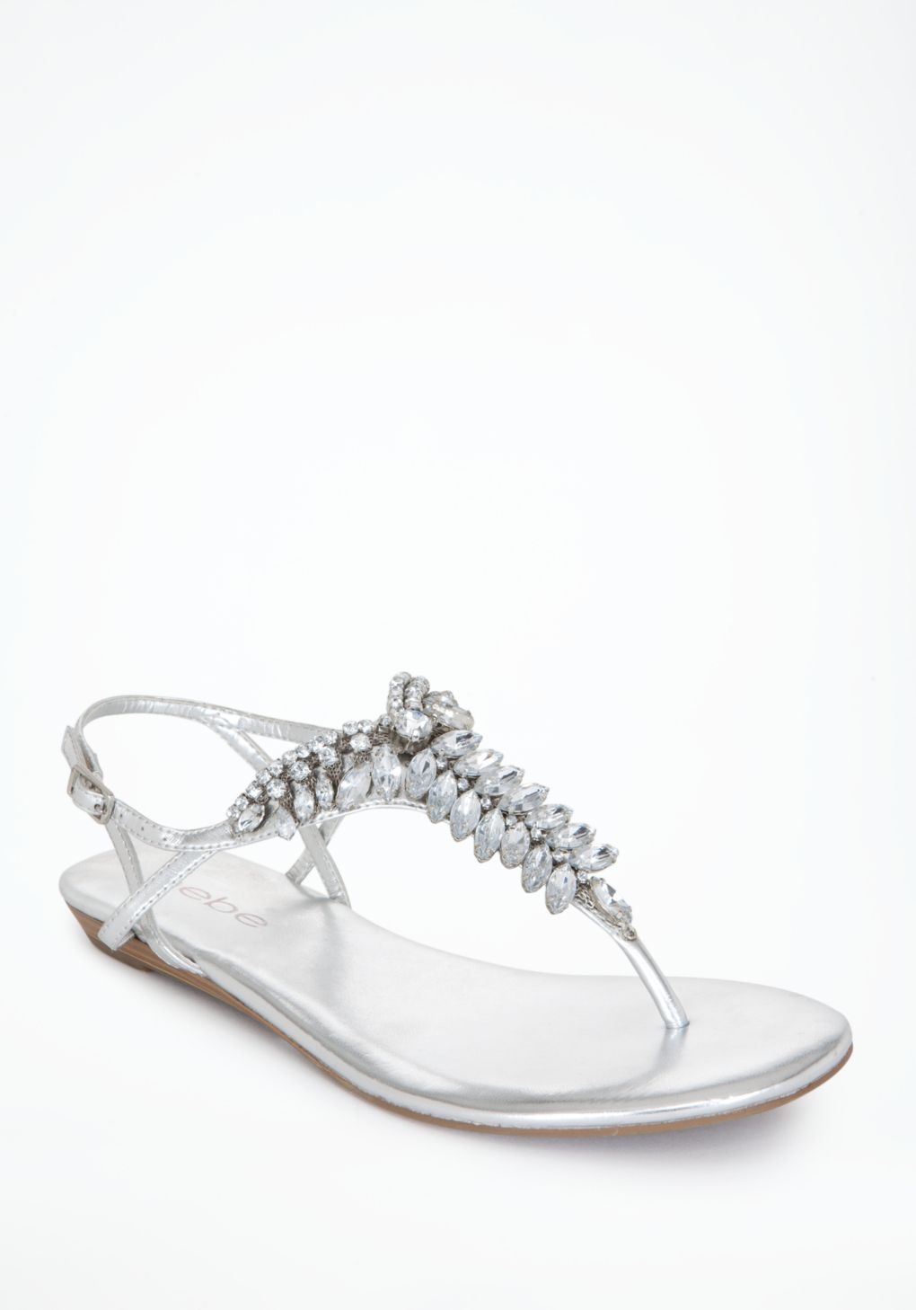 bebe silver slides