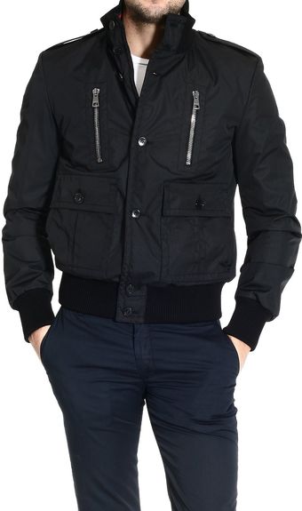 Gucci Bomber Nylon Web Neck - Lyst