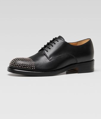 Gucci Studded Flat Laceup Oxford - Lyst