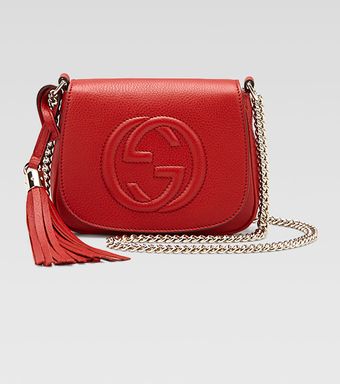Gucci Soho Leather Chain Crossbody Bag - Lyst