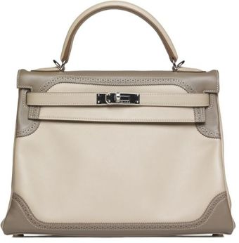 Hermes Limited Edition Ghillie Etoupe Argile Swift Kelly with Palladium - Lyst