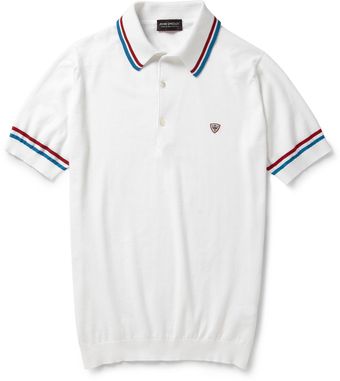 John Smedley Cambourne Knitted Sea Island Cotton Polo Shirt - Lyst