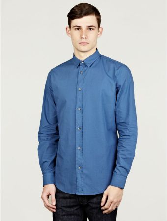 Maison Martin Margiela Royal Blue Slim Fit Shirt - Lyst