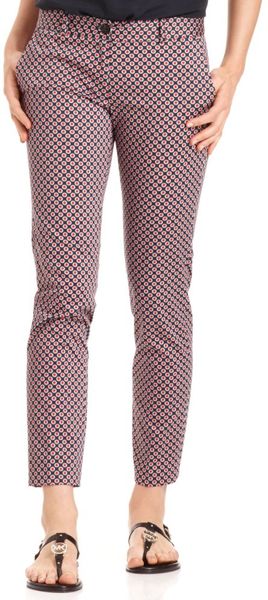 Michael Kors Printed Ankle Pants - Lyst