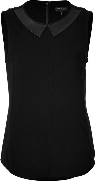 Rag & Bone Simple Astrid Top in Black - Lyst