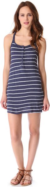 Splendid Striped Tank Dress - Lyst