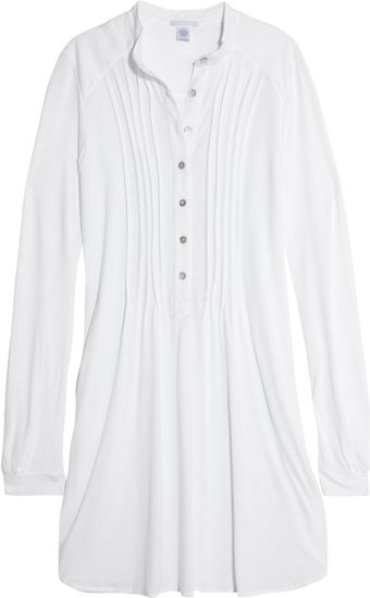 Eberjey Bardot Pintucked Jersey Nightdress - Lyst