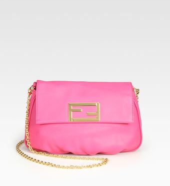 Fendi Leather Pouchette - Lyst