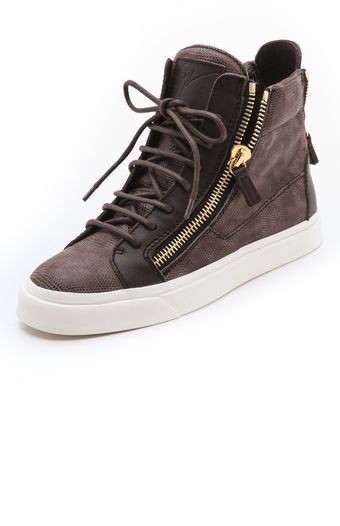 Giuseppe Zanotti London Double Zip Sneakers - Lyst